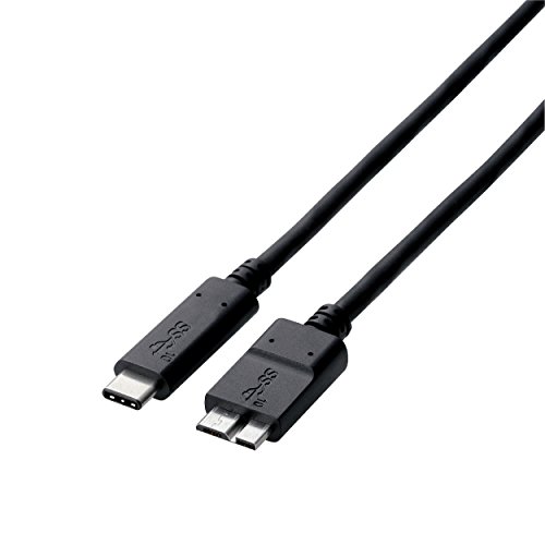 GR USBP[u Type C ( USB C to Micro B ) 15W 1.0m USB3.1Fؕi ő10Gbps ubN USB3-CMB10NBK