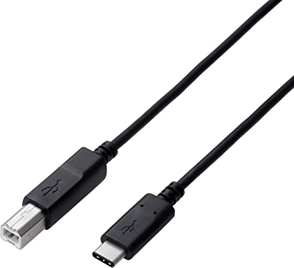 GR USBP[u Type C ( USB C to USB B ) 15W 0.5m USB2.0Fؕi ő480Mbps ubN U2C-CB05NBK