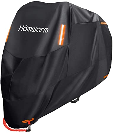 Homwarm バイクカバー 300D厚手 防水 紫外線防止