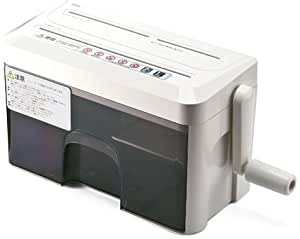 サンワダイレクト シュレッダー 家庭用 手動 マイクロクロスカット CD DVD カード 対応 ハンドシュレッダー 400-PSD010