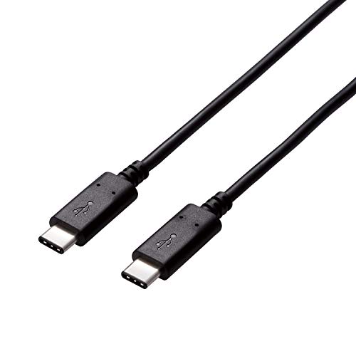 GR USBP[u Type C (USB C to USB C) 0.5m USB2.0Fؕi 3Ao ő480Mbps ubN U2C-CC05NBK