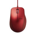 M-BL27UBRD(レッド) 3ボタン BlueLED有線マウス(2)