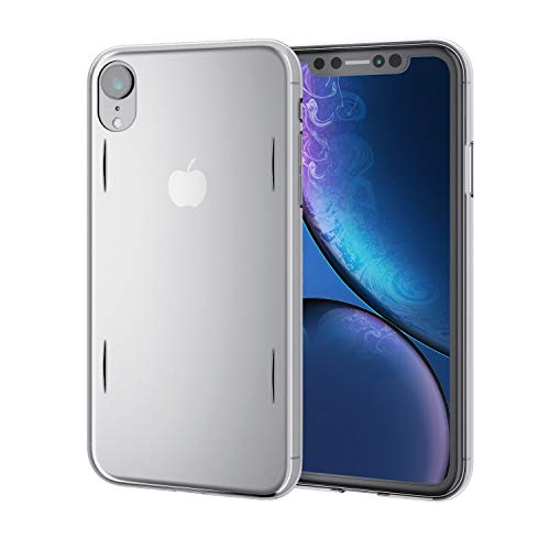 エレコム iPhone XR/シェルカバー/AQUA/クリア PM-A18CAQCR