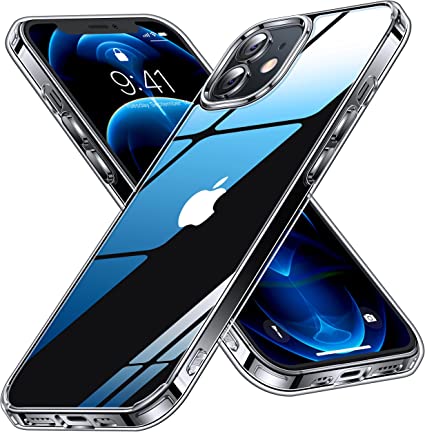 CASEKOO iPhone12 Pro 用 ケース iPhone12 用 ケース クリア 黄ばみ防止 耐衝撃 米軍MIL規格 耐久性 SGS認証 カバー ストラップホール付き ワイヤレス充電対応 2022年新型 アイフォン 12/12Pro 用 6.