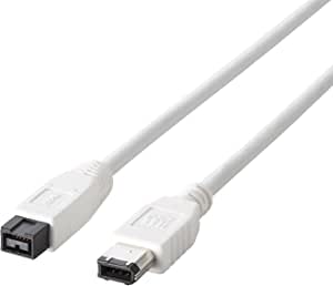 쥳 FireWire֥ (IEEE1394b 9pin to 6pin) 1m IE-961WH