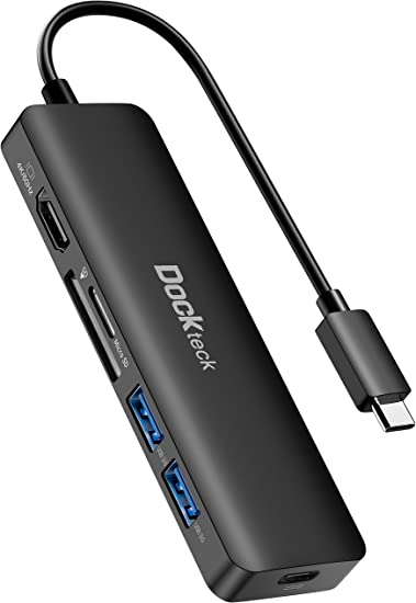 Dockteck USB Type C nu 6-in-1^Cv C 4K 60Hz HDMI|[g 100W PD|[g 2xUSB 3.0 |[g SD / TFJ[hXbg Type-CA_v^[ MacBook Air / ProAiPa