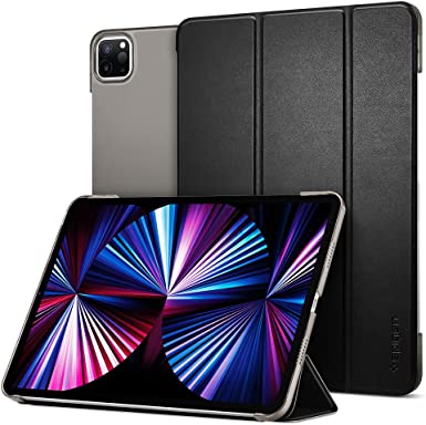 Spigen iPad Pro 11 2021 P[X Jo[ X y 3i܂X^h Apple PencilΉ I[gX[v ACpbhv11 3 Ή X}[gtH[h ACS02887 (ubN)