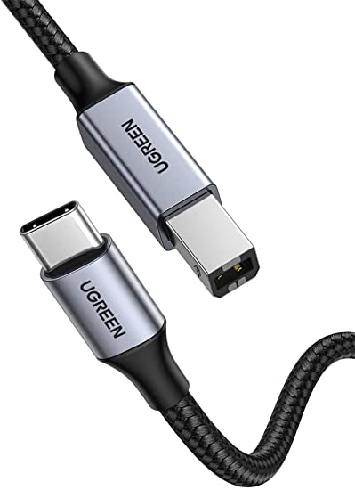 コード:6957303888054特殊:B086ZGYK6Kブランド:UGREENサイズ情報:1mこの商品についてUSB C to USB 2.0 Type B ケーブル：USB(Cタイプ)端子を持つラップトップ、MacBook Pro 13などのタブレットとUSB2.0 B端子を持つスキャナー、プリンター、DJコントローラー、Midiキーボード、サーバー、ファックス機、ハードドライブなどの周辺機器の接続に使用できます。耐久性と柔軟性：USB Cプリンターケーブルはナイロン編組で、金属製のケーシングが付属しており、摩耗や破損に耐えることができ、柔軟性と耐久性があります。データ転送：最大480 MbpsでUSB-Cデバイスのデータ速度を転送します。USBタイプBケーブルは、フルスピードUSB 1.1 12 Mbps および低速USB 1.0 1.5 Mbps に準拠しています 下位互換 。WIFI接続と比較して、このUSB Bケーブルは、より安定したデータ転送を提供し、より効率的な作業を提供します。プラグアンド プレイ：プラグアンドプレイで、ドライバーは必要ありません。 使いやすい。幅広い互換性：USB-Cポートは MacBook Pro, MacBook Air, Chromebook Pixel, DELL XPS, HP Spectre, ThinkPad T570, Lenovo YOGA 900, HUAWEI MateBook など対応でき、USB-B 2.0ポートはHPデスクジェット2540/3630、HPオフィスジェット5740、HP Envy 4527/4520/4523/5540、HPフォトスマート7520/5520/5510、キャノンMG5750 / MG3550 / MG7550、エプソンXP225 / XP245 / XP425、ブラザー、DCP-L2520DW、Lexmark MX310DN、Dell C2665DNF、 Xpress SL-C1860FW、Oki ML1120 / 511DN、Schiit Modi 2 Uber、Yamaなどと互換性があります。発送サイズ: 高さ1.3、幅13.4、奥行き19.4発送重量:30