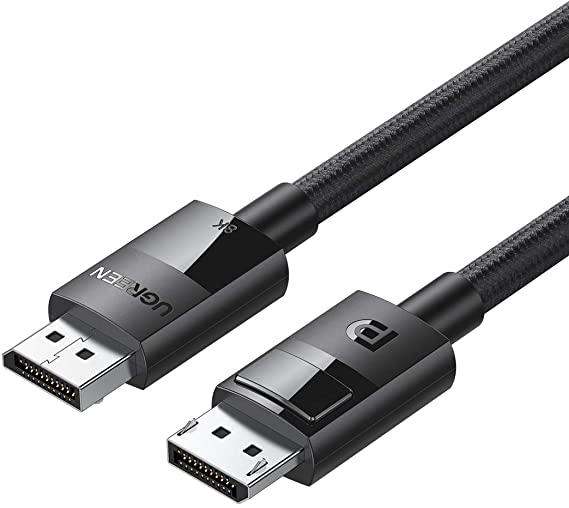 UGREEN 8K displayport 1.4 規格 ディスプレイポート ケーブル HDR対応 8K@60HZ/4K@144Hz 高解像度 32.4Gbps ハイスピード DPケーブル ナイロン編み PC テレビ PS4 PS3 対応 3M