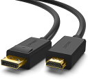 UGREEN DisplayPort to HDMI ケーブル 5m 4K ディスプレイポート-HDMI 変換 ビデオ オーディオ oculus rift、HP EliteBook、HTC Viveバ