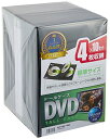 サンワサプライ DVDトールケース(4枚収納) ブラック 10枚セット DVD-TN4-10BK