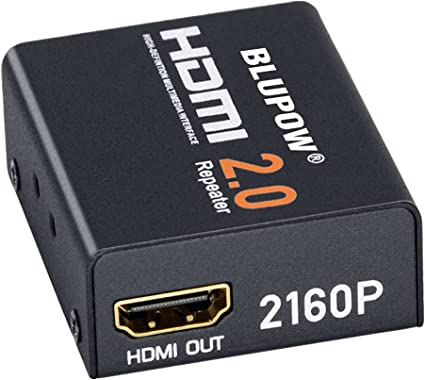 BLUPOW HDMIリピーター HDMI2.0 4K 2K 3D対応 4K 60Hz/30m 4K 30Hz/40m 1080P 60Hz/60mまで延長可能 HDMI 中継アダプター hdmi延長器 hdmiブースター 信号増幅器 VA512