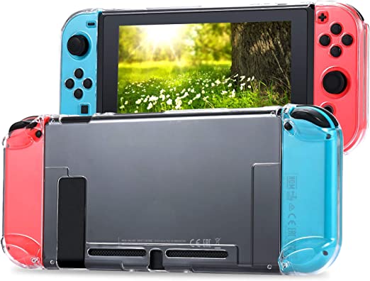 Tasikar Nintendo Switch用カバー 分離したの透明なケース 超薄型 任天堂スイッチケース 対応ドックとJoy Cons コントローラー 透明