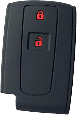 ZIAN ダイハツ 車用 シリコン製スマートキーケース 2ボタン タント/タントカスタム/タントエグゼ/ムーヴ/ムーヴカスタム/パッソ/ミラココア/ブーンなど 専用(MY-DH2J-01) (ブラック2(赤いボタン))