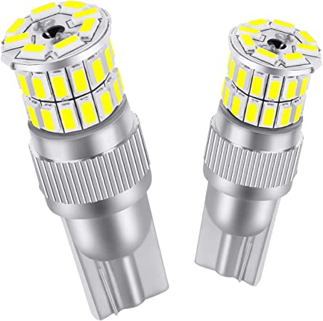 ゴシミ T10 LED ポジションランプ 爆光 無極性 ホワイト 最新 3014チップ スモール 3014LED36連 12V-24V 車検対応 12ヶ月保証 2個セット