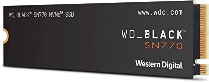 Western Digital ウエスタンデジタル 内蔵SSD 1TB WD Black SN770 ゲーム向け PCIe Gen4 M.2-2280 NVMe WDS100T3X0E-EC 国内正規代理店品