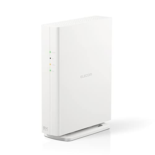 エレコム Wifi ルーター 無線LAN 最新規格 Wi-Fi6 11ax / 11ac IPv6対応 (IPoE) AX3000 2402+574Mbps 有線Giga 縦置き 壁掛け対応 ビームフォーミングZ iPhone/iPad/Ninte