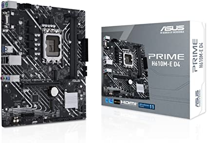 ASUS INTEL 第12世代CPU(LGA1700)対応 H610 チップセット mic-ATX マザーボード PRIME H610M-E D4 国内正規代理店品