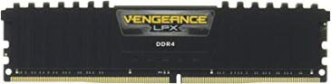 CORSAIR DDR4 デスクトップPC用 メモリモジュール VENGEANCE LPX Series ブラック 16GB 2枚キット CMK32GX4M2A2666C16