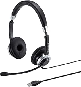 サンワサプライ ノイズキャンセリングマイク付きUSBヘッドセット 両耳タイプ MM-HSU15ANC