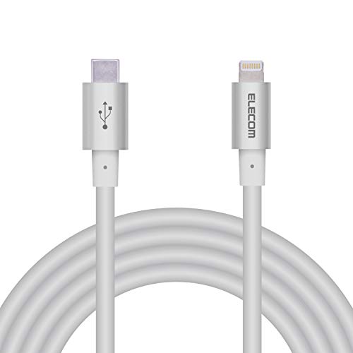 GR Type-C to LightningP[u (USB PDΉ) CgjO iPhone [dP[u ϋv iPhone 13 / 12 / SE (2) Ή AppleFؕi 2m Vo[ MPA-CLPS2