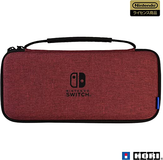 任天堂ライセンス商品 スリムハードポーチ プラス for Nintendo Switch レッド Nintendo Switch 有機ELモデル対応