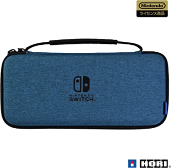 任天堂ライセンス商品 スリムハードポーチ プラス for Nintendo Switch ブルー Nintendo Switch 有機ELモデル対応