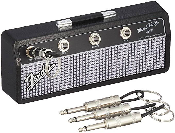 PLUGINZ Fender Mini Twin Amp Jack Rack アンプヘッド型キーハンガー キーチェーン4本付き