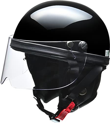 リード工業(LEAD) バイクヘルメット ハーフ HARVE ブラック フリーサイズ HS-2 -