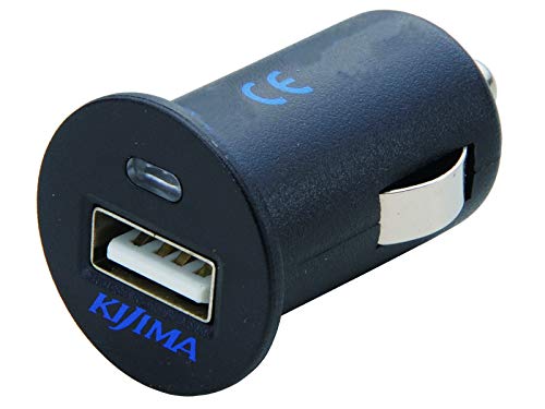 キジマ(Kijima) シガー USB変換アダプター 12Vシガー/USBポート：D5V/2.1A インジケーター付き 304-621A