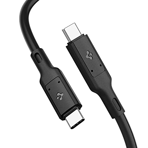 Spigen Thunderbolt 4 ケーブル USB4対応 USB-IF認証 / 100W出 / 40Gbps / 8K 4K / USB 3.2/3.1/3.0/2.0 超高速転送 Mac Studio Macbook iPad mini