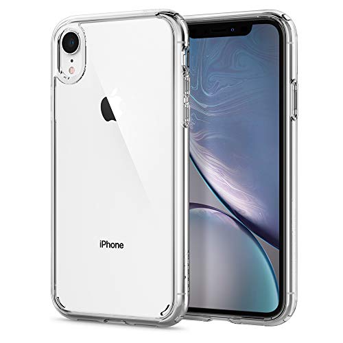 Spigen iPhone XR ケース 6.1インチ 対応 クリア 米軍MIL規格取得 耐衝撃 カメラ保護 衝撃吸収 Qi充電 ワイヤレス充電 ウルトラ ハイブリッド 064CS24873 (クリスタル クリア)