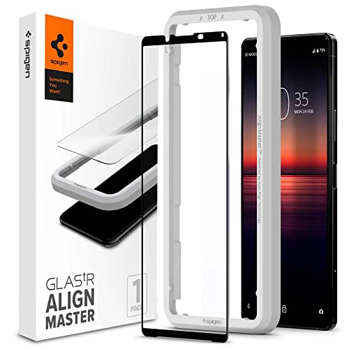 Spigen AlignMaster Sʕی KXtB Sony Xperia 1 II p KChgt \j[ Xperia1 II p ی tB tJo[ 1