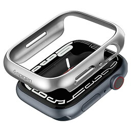 Spigen Apple Watch ケース 45mm Series 8 / 7 対応 落下 衝撃 吸収 簡易着脱 超薄型 シンプル スリム 軽量 保護カバー アップルウォッチケース シン フィット ACS04178 (グラファイト)