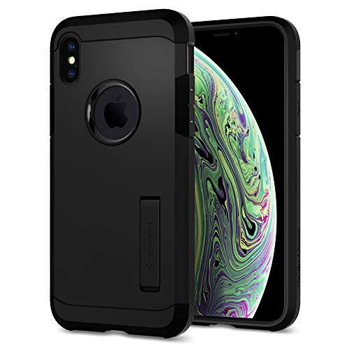 Spigen iPhone XS P[X/iPhone X P[X 5.8C` Ή ϏՌ ČRMILKi擾 X^h@\ ^t A[}[ 057CS22160 (}bg ubN)