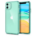 Spigen iphone11ケース 6.1インチ 対応 クリアカバー 米軍MIL規格取得 耐衝撃 カメラ保護 衝撃吸収 全面 PC TPU 二層構造 Qi充電 ワイヤレス充電 アイフォン11ケース スマホケースiphone11 ウルトラ ハイブリッド