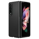 Spigen Galaxy Z Fold3 ケース SC-55B | SCG11 レンズ保護 厚さ 0.8mm 超薄型 重さ15g 超軽量 パーフェクト フィット ギャラクシー フォールド3 エアースキン ACS03086 (ブラック)