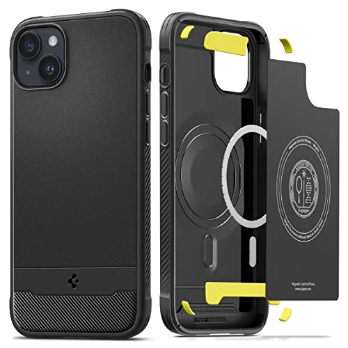 Spigen iPhone14Plus P[X MagSafeΉ }Olbg ₷ J[{fUC ČRMILKi擾 ϏՌ 菝h~ CX[dΉ Mbh A[}[ }OtBbg ACS04890 (}bg ubN)