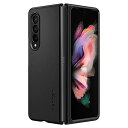 Spigen Galaxy Z Fold3 ケース SC-55B | SCG11 厚さ1.8mm 2重構造 マット仕上げ カメラ保護 画面保護 薄型 軽量 指紋防止 傷防止 ワイヤレス充電対応 シン フィット ACS03075 (ブラック)