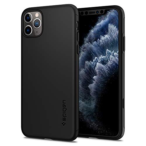 ŐVǃf Spigen iPhone 11 Pro Max P[X 6.5C` Ή ^ y h~ Jی Qi[d CX[d Ή n[hJo[ V tBbg NVbN 075CS27432 (ubN)