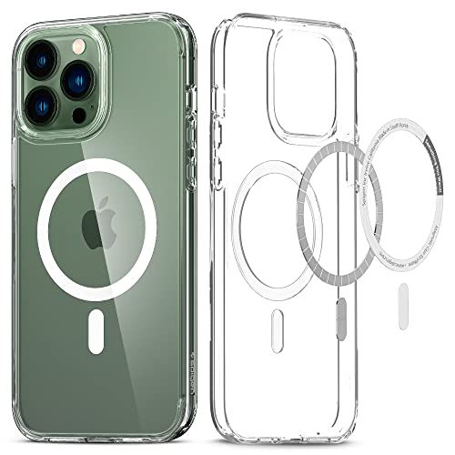 Spigen iPhone 13 Pro Max ケース MagSafe対応 マグネット搭載 黄変なし 2重構造 米軍MIL規格取得 耐衝撃 すり傷防止 マグセーフ 適用カバー ワイヤレス充電対応 ウルトラ ハイブリッド マグ ACS03210 (ホワ