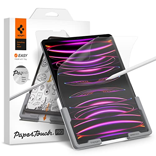 Spigen PaperTouch Pro tB iPad Pro 12.9 2022A2021 p ̂悤ȕ`Sn \tLbgt iPad Pro 12.9 C` 2022 Ή A`OA ˖h~ 炳 tیtB 1