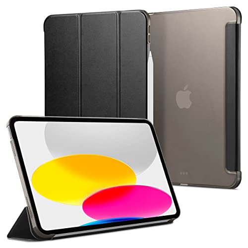 Spigen iPad 10 P[X (2022) Ή 10.9C` X y X^h Apple PencilΉ [d I[gX[v O PUU[ X}[gtH[h ACS05309 (ubN)