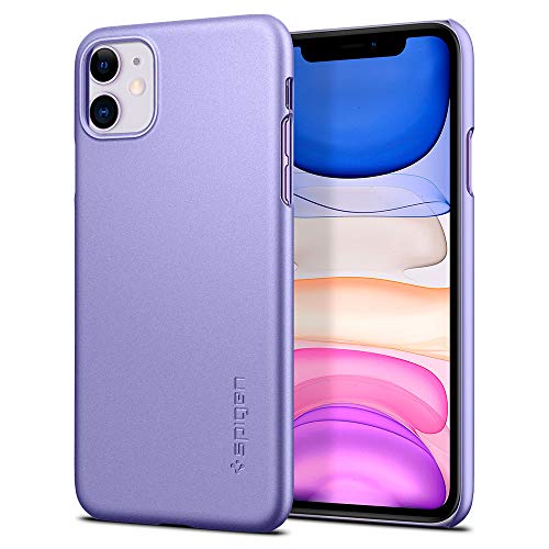 Spigen iPhone 11 P[X 6.1C` Ή ɔ n[h PC P[X Yی Jی ^ y wh~ }bgdグ CX[dΉ Qi [dΉ V tBbg ACS00404 (p[v)