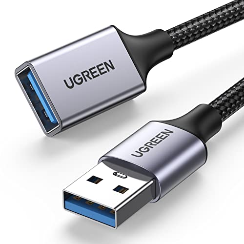 UGREEN USB 延長ケーブル USB3.0 5Gbps 高速データ転送 A-Aタイプ オスメス USB延長コード ナイロン編み製 取り回しやすい 2.0M