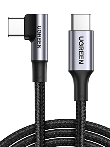 UGREEN L USB CP[u PD 100W/5A}[d 0.5M iC҂ usb-c ^Cvc P[u MacBook Pro, Matebook, iPad Pro 2020, Chromebook, Pixel 4 XL, N