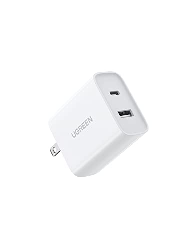 UGREEN PD 充電器 30W 急速充電器 2ポート USB-C + USB-A 折畳式 超小型 タイプc 充電器 PD3.0/QC3.0/PPS/FCP/AFC規格対応/PSE技術基準適合 iPhone 14 Pro Max/Android/