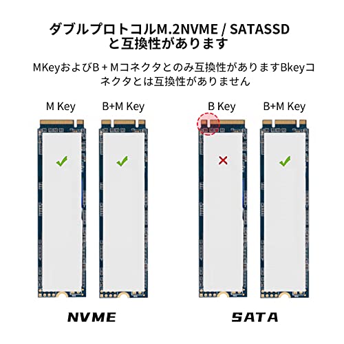 vigoole M.2 SSD ケースSATA...の紹介画像3