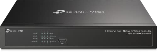 TP-Link VIGI 8チャンネル PoE+ 対応 ネットワーク ビデオ レコーダー スマートフォン アプリ 対応 監視システム H.265+ ONVIF 準拠 メ..