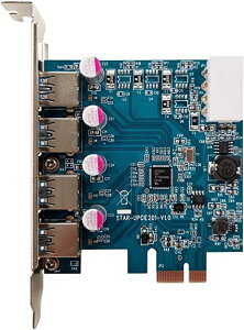 ͻָ Renesus PD720201 USB3.0 Type-A x4 󥿡եܡ (PCI-Express x1³) USB3.0RA-P4-PCIE